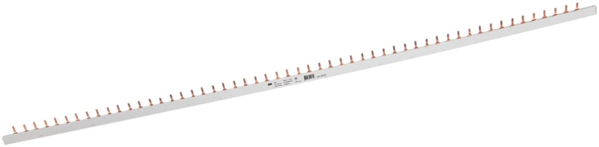 

Шина IEK YNS21-2-063 соединительная типа PIN (штырь) двухфазная 63А (1м), YNS21-2-063