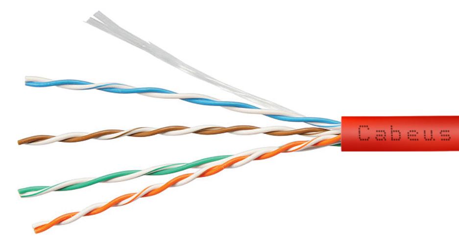 

Кабель витая пара U/UTP 5e кат. 4 пары Cabeus UTP-4P-Cat.5e-SOLID-LSZH-RD-20 (24 AWG), одножильный, красный, LSZH, нг(А)-HF, (20 м), UTP-4P-Cat.5e-SOLID-LSZH-RD-20