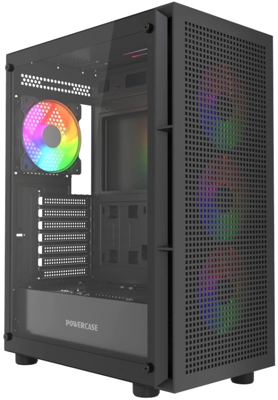 

Корпус ATX Powercase Mistral EA17 черный, без БП, боковая панель из закалённого стекла, USB 3.0, 2*USB 2.0, Mistral EA17