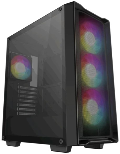 

Корпус ATX Deepcool CC560 MESH V2 без БП, боковая панель из закалённого стекла, USB 2.0, USB 3.2, CC560 MESH V2