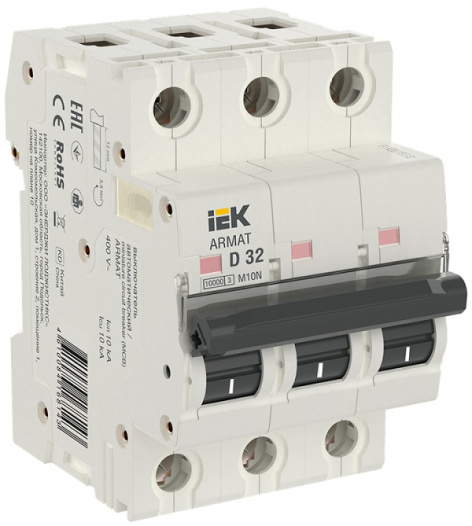 Изображение товара Автоматический выключатель IEK AR-M10N-3-D040