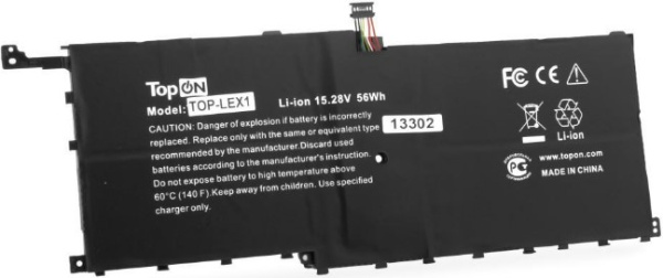 Изображение товара Аккумулятор для ноутбука Lenovo TopOn TOP-LEX1