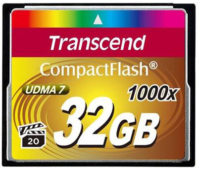 

Карта памяти 32GB Transcend TS32GCF1000 Compact Flash Card 1000x, TS32GCF1000