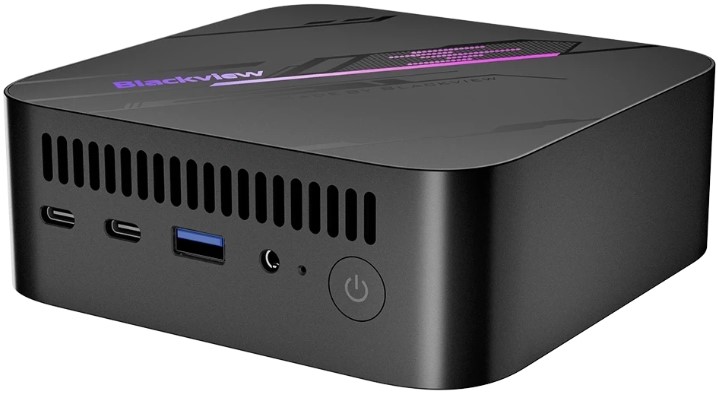 Мини ПК Blackview MP100 5825U/16GB/512GB SSD/WiFi/BT/Win11Pro/USB 3.2/2*HDMI/black