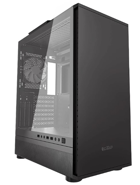 

Корпус eATX PCCooler IE200 черный, без БП, боковая панель из закалённого стекла, 2*USB 2.0, USB 3.0, IE200