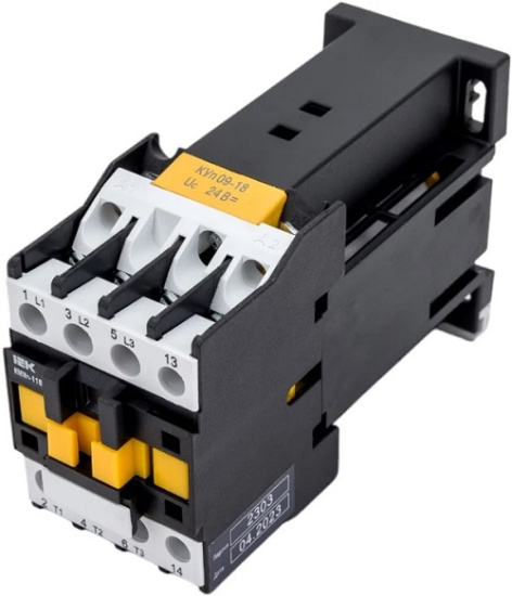 Изображение товара Контактор IEK KMD11-018-024-10 для промышленного управления электроприводами и цепями освещения