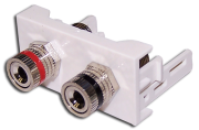 фото Розетка Lanmaster LAN-WA-LP-SPK-WH