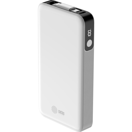 

Аккумулятор внешний портативный Cactus CS-PBFSPA-10000 10000mAh 22.5W 4.5A 2xUSB-C белый, CS-PBFSPA-10000