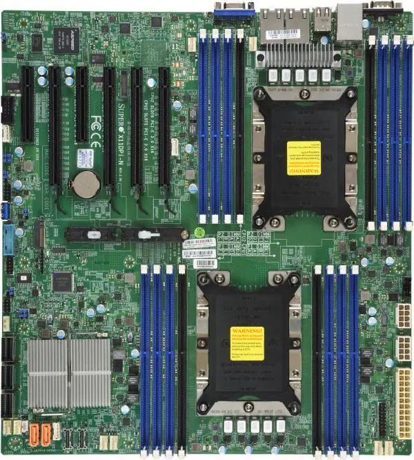 

Материнская плата Supermicro MBD-X11DPI-N-B (2x3647, C621, 16xDDR4, 14x6G, E-ATX 12"x13", PCIE3.0 4(x16) 2(x8),2xGE) BULK, MBD-X11DPI-N-B
