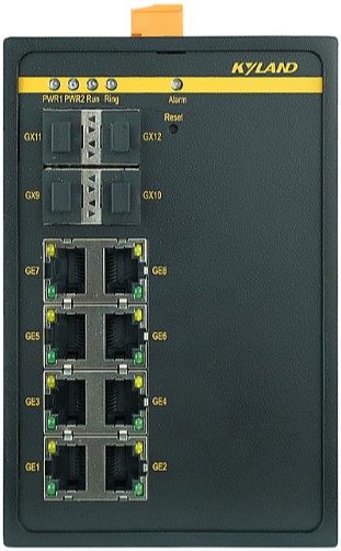 

Коммутатор управляемый Kyland SICOM3000A 300071602 4 100/1000Base-X SFP ports, 8 10/100/1000Base-T(X) RJ45 ports, Console Port RS232 RJ45, 12-24VDC(9-, SICOM3000A