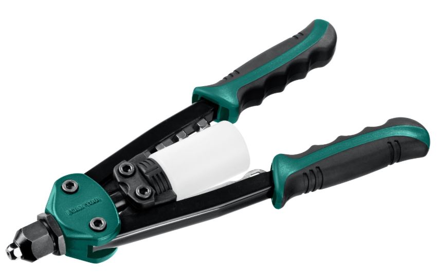 

Заклепочник Kraftool FC-64 31160_z01 Kraftool компактный двуручный 320мм., регулировка усилия, 3.2 - 6.4мм., FC-64