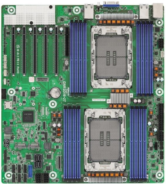 Материнская плата,ASRock,GNR2D16-2T