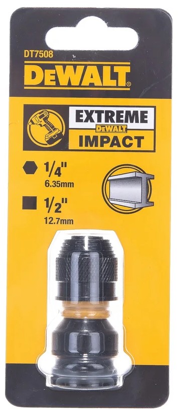

Адаптер DeWALT DT7508 внутр. 1/4 –внутр.1/2, DT7508