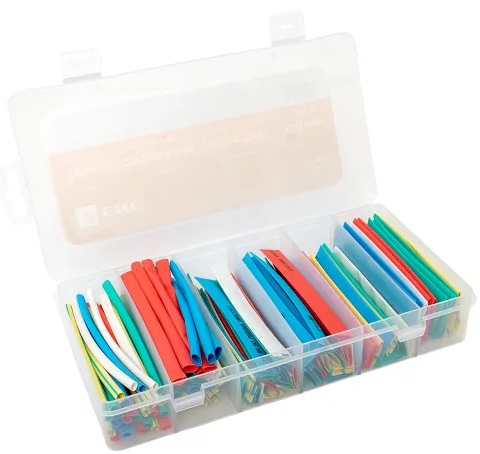 

Набор термоусадочных трубок EKF tut-n-5-r нг бокс 5 цветов разного диаметра (4/2; 6/3; 8/4; 10/5; 12/6; 20/10) 105шт. 100мм PROxima, tut-n-5-r