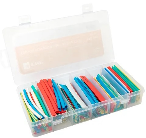 Изображение товара Набор термоусадочных трубок EKF tut-n-5-r для электроизоляции