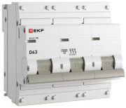 фото Автоматический выключатель  EKF mcb47100-3-63D-pro