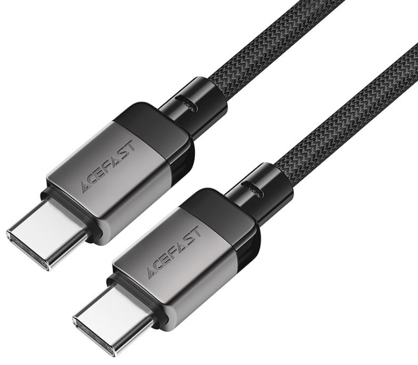 

Кабель ACEFAST C9-03 USB-C to USB-C charging data cable. Длина: 1,2м. Цвет: черный, C9-03