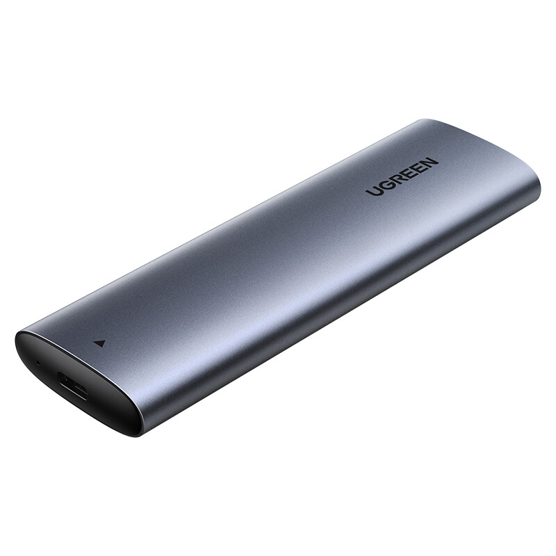 

Внешний корпус UGREEN CM400 10903_ для жесткого диска USB-C/M.2 NGFF 5G с кабелем USB-A/USB-C 50см, серый космос, CM400