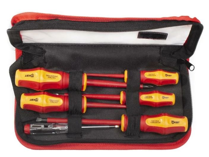 

Набор отверток КВТ 87129 диэлектрических НИО-06-S серия ПРОФИ, 87129