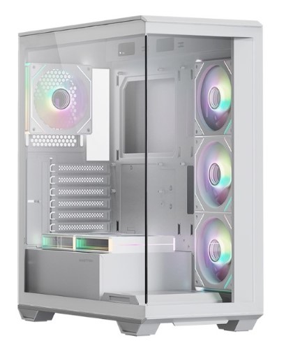 

Корпус ATX Xastra Q600-6FM12A-C10-WH без БП, боковая панель из закалённого стекла, USB 3.0, USB 2.0, Q600-6FM12A-C10-WH
