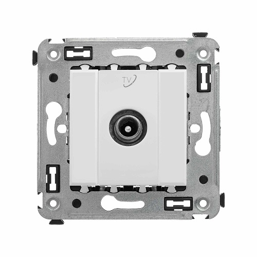 

Розетка DKC 4400513 в стену, TV приходная, "Белое облако", "Avanti", 4400513