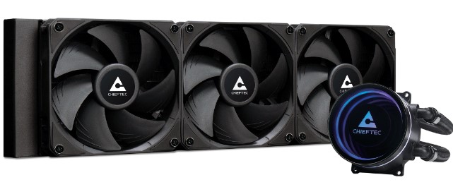 

Система охлаждения жидкостная Chieftec ICEBERG 360 Dark CLC-360-BLK LGA1700/1200/115X/AM5/AM4 (TDP 350W, 3*120mm, 500-2200rpm, 64.72CFM, 34.7dBa, 4-pi, ICEBERG 360 Dark