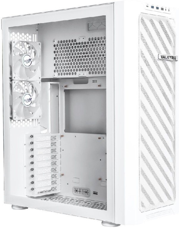 

Корпус eATX Valkyrie VK01 White без БП, боковая панель из закалённого стекла, USB Type-C, 2*USB 3.0, USB 2.0, VK01 White