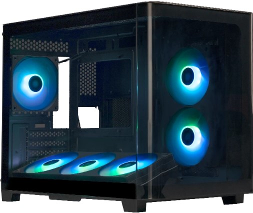 

Корпус mATX Xastra QR500M 6ARGB-FC-C6-UC черный, без БП, USB Type-C, QR500M 6ARGB-FC-C6-UC