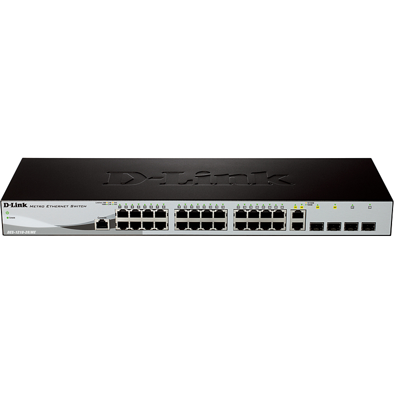 

Коммутатор управляемый D-link DES-1210-28 DES-1210-28/ME_RFB/B2 Refurbished unit, clean, fully tested, well-packed with power cable and 19' rack mount, DES-1210-28