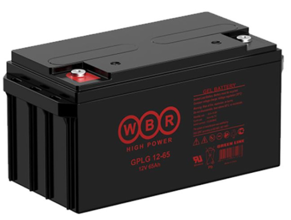Изображение товара Аккумулятор WBR GPLG12-65 12В 65Ач для автомобилей и оборудования