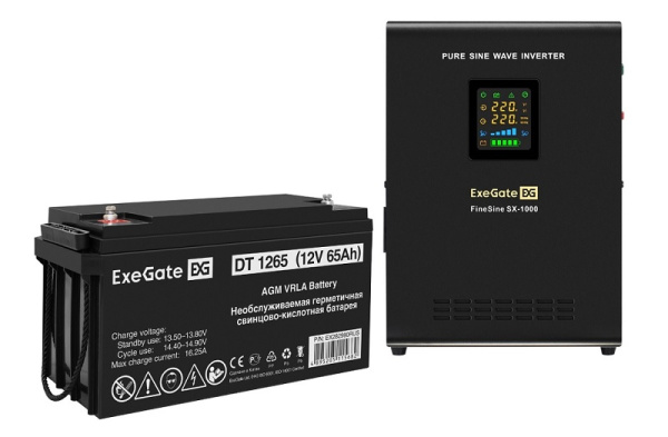 Изображение товара Комплект Exegate FineSine SX-1000.LCD.AVR.2SH