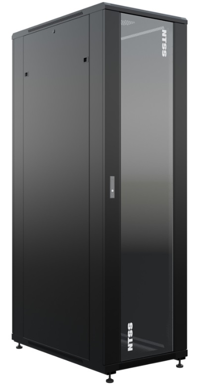 

Шкаф напольный NTSS R 42U 600х1000мм, 4 профиля 19", двери стекло и сплошная металл, черный RAL 9005 (NTSS-R42U60100GS-BL), NTSS-R42U60100GS-BL
