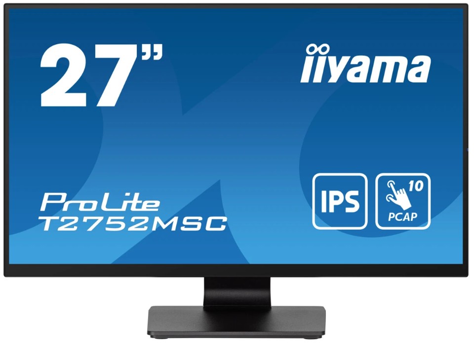 

Монитор 27" Iiyama ProLite T2752MSC-B1 1920x1080, LED, 16:9, IPS, 400cd, 1000:1, 5ms (GTG), 178гр/178гр, HDMI, DP, 2*USB-A, 60Hz, Speakers, tilt, Touc, ProLite T2752MSC-B1