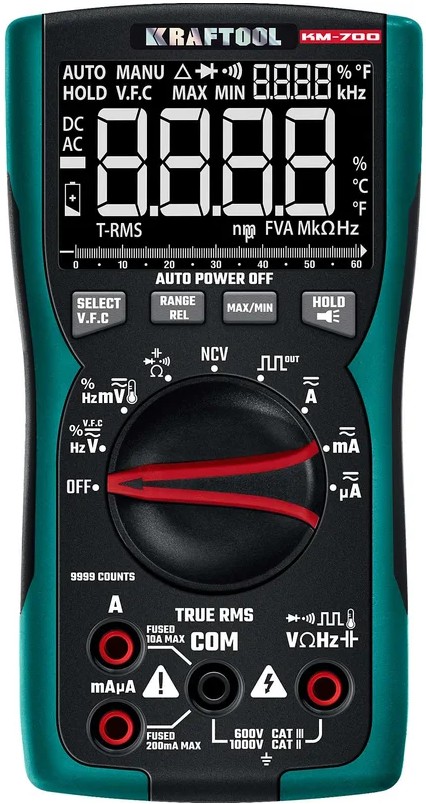 

Мультиметр цифровой Kraftool KM-700 59852 Kraftool, KM-700