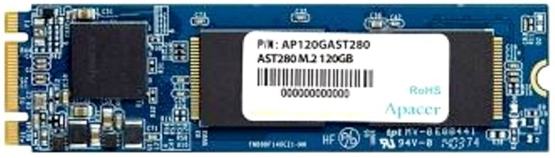 

Накопитель SSD M.2 2280 Apacer AP120GAST280-1 AST280 120GB TLC SATA 6Gb/s 500/470MB/s IOPS 23K MTBF 1.5M RTL, AP120GAST280-1