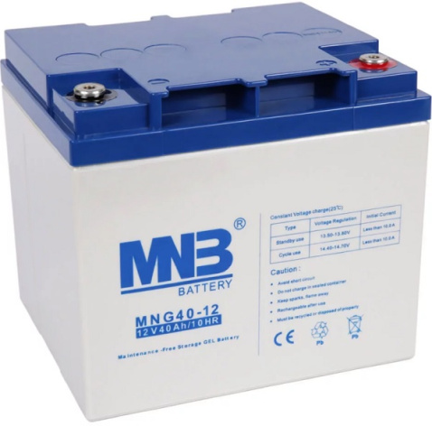 Изображение товара Аккумулятор MNB MNG40-12 12 В 40 Ач для резервного питания и энергетики