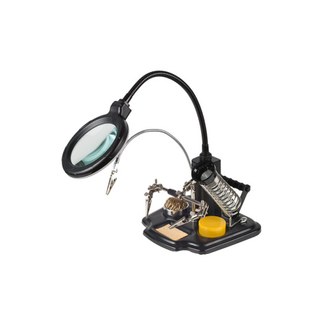 Изображение товара Держатель Rexant 12-0258 для пайки с подсветкой и тремя зажимами