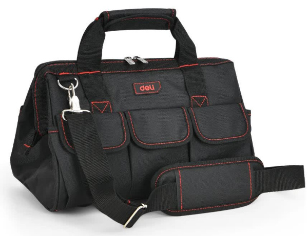 Изображение товара Сумка для инструментов Deli Black Edition DL430902 вместимость 18 л и нагрузка 15 кг
