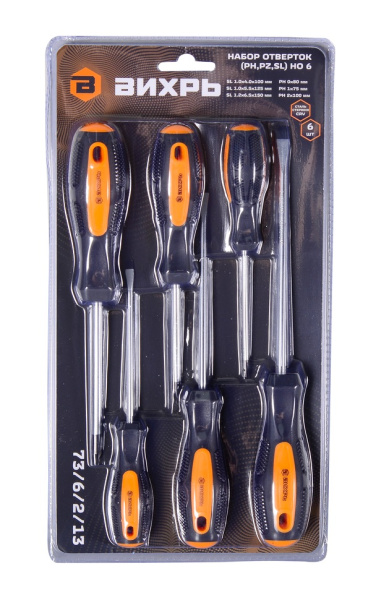 Изображение товара Набор отверток Вихрь 73/6/2/13