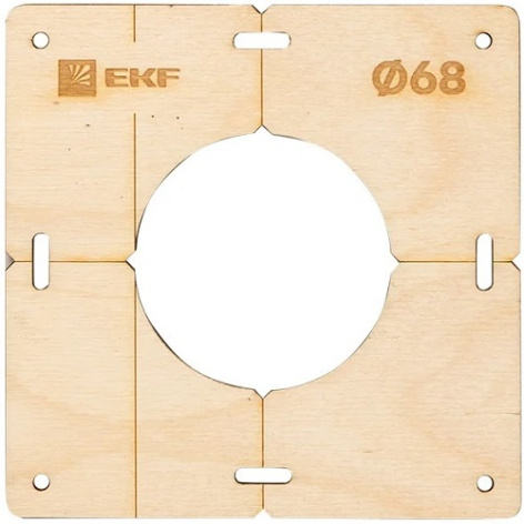 Изображение товара Шаблон EKF sh-d68-1 для разметки подрозетников 68 мм