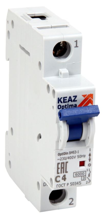 

Автоматический выключатель КЭАЗ 262522 OptiDin BM63-1C40-10-УХЛ3, 262522