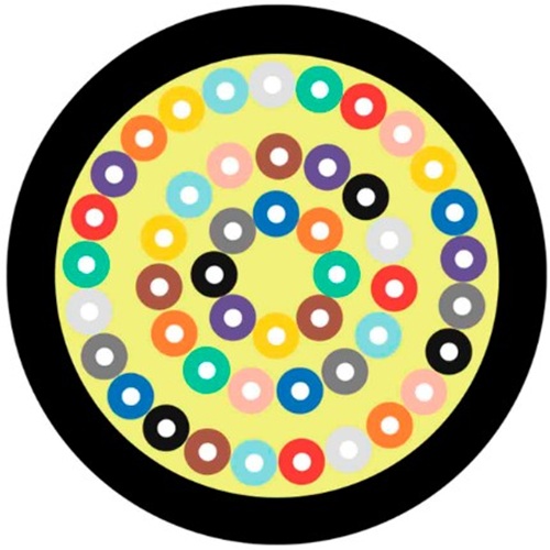 

Кабель волоконно-оптический 9/125, 48 волокон TELCORD FK-D-IN/OUT-9-48-HFFR-BK распределительный (Distribution), универсальный (IN/OUT), SM (G.652D),, FK-D-IN/OUT-9-48-HFFR-BK