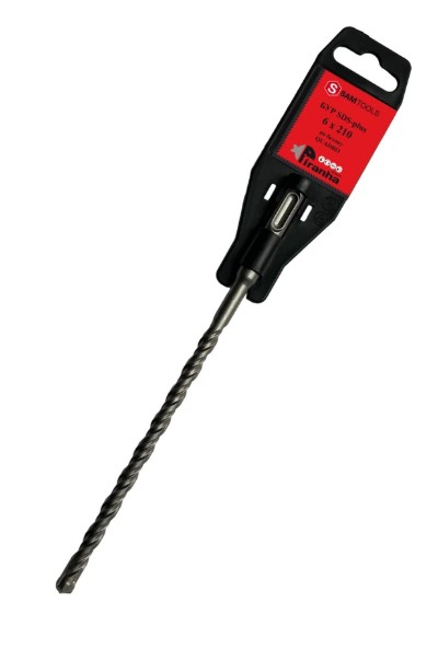 

Бур по бетону ООО САМ SAMC-008406210 SDS-plus 6х210 PIRANHA QUADRO, SAMC-008406210