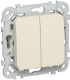 фото Выключатель двухклавишный для жалюзи IEK FI-V15-0-10-1-K86