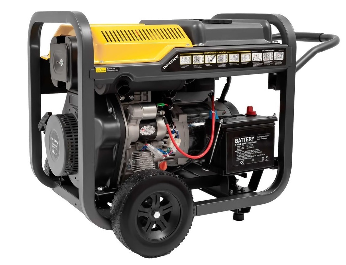 

Генератор дизельный Inforce IDGL 6000-3 трехфазный, IDGL 6000-3