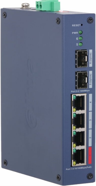 

Коммутатор PoE Dahua DH-CHS4206-4ET-90 4-портовый с функцией облачного управления 4*RJ45 10/100Мбит/с (PoE/PoE+/Hi-PoE), 2*SFP 1000Мбит/с (uplink), мо, DH-CHS4206-4ET-90