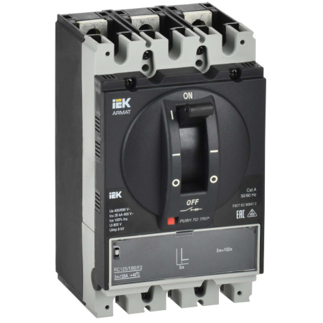Автоматический выключатель IEK AR-MCCB-3A-035-0100A-MTUC
