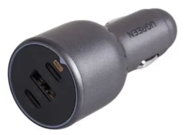 

Зарядное устройство автомобильное UGREEN EC705 55511_ 130W 3-Port 2*USB-C PD+USB-A Fast Car Charger с кабелем. цвет: черный, EC705