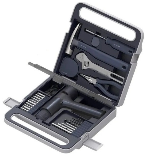 Изображение товара Набор инструментов HOTO HTE0020EU 12V беспощечный дрель-шуруповерт и аксессуары