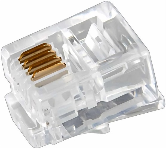 

Разъем Rexant 05-1012 джек телефонный 6P4C (100шт), 05-1012